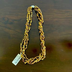 Brown Genuine pearls necklace